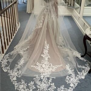 Elegant Bridal Gown with Lace Details